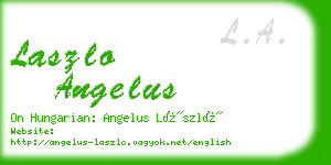 laszlo angelus business card